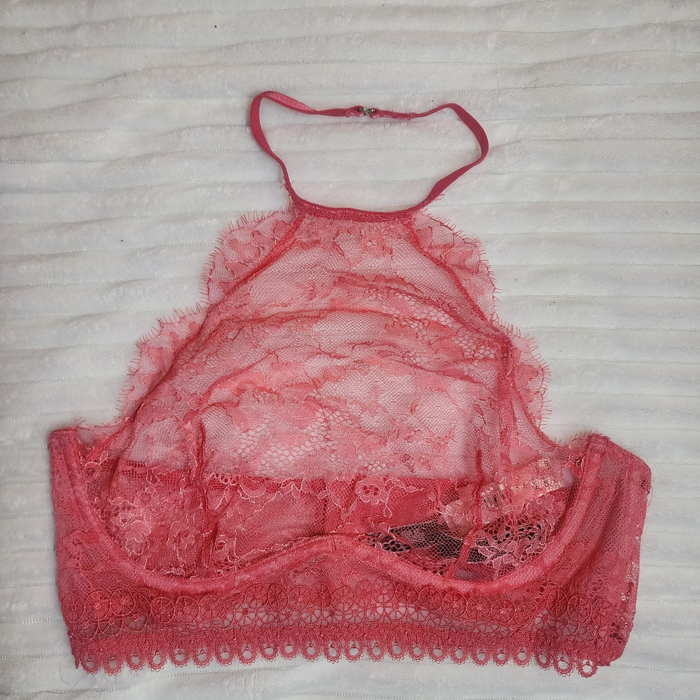 Elegant Lace Bandeau - Pink